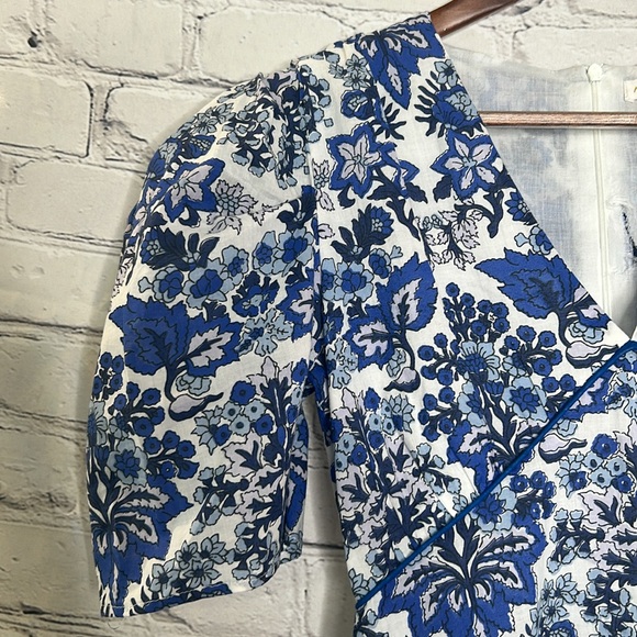 Anna Cate Floral Blue & White Maxi Dress Size X-Small Great Condition - Picture 3 of 15